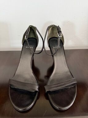 Stuart Weitzman Nudistcurve Heeled Sandals - Size 8.5